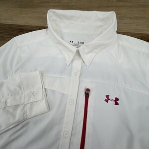 Under Armour Womens Sz XL Flats Guide Offshore Shirt Semi-Fitted Long Sleeve